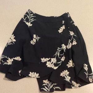 XS Floral Navy High Waisted Skirt From Dry Goods